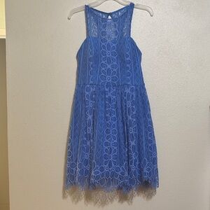 Blue Lace Kids Dress